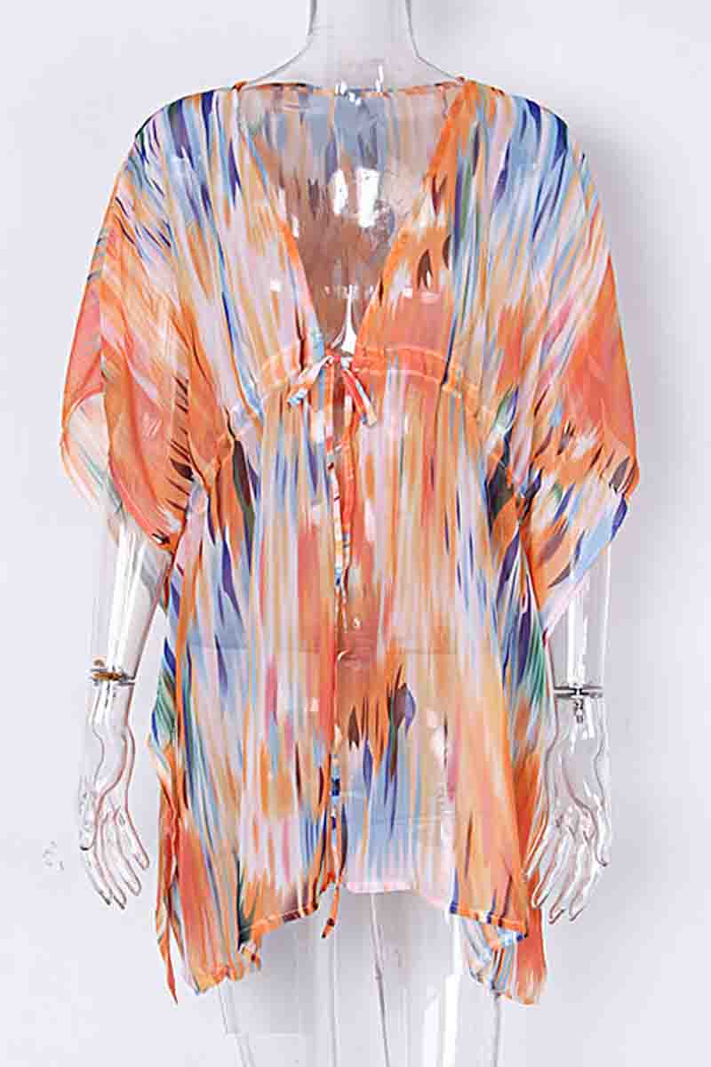 Multicolor Print Cover-Up