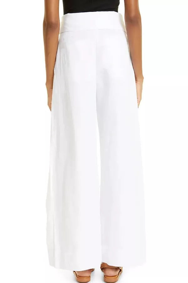 Waist Wide Leg Charli Folded-over Tie Pants