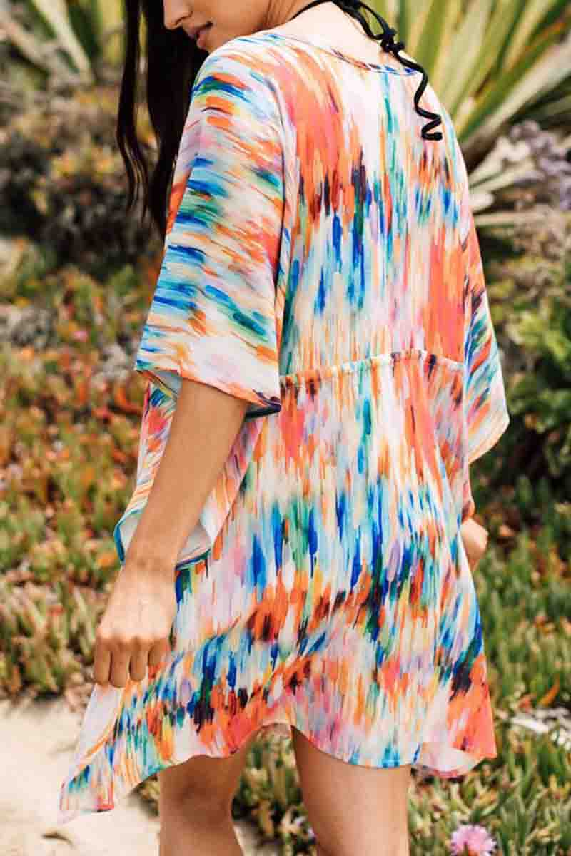 Multicolor Print Cover-Up