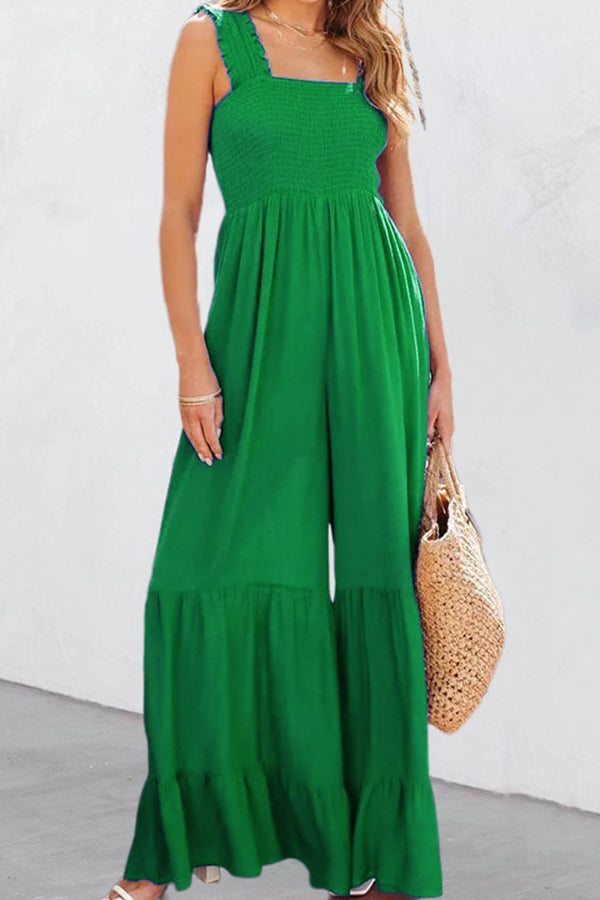 Elegant high waist wide leg jumpsuit