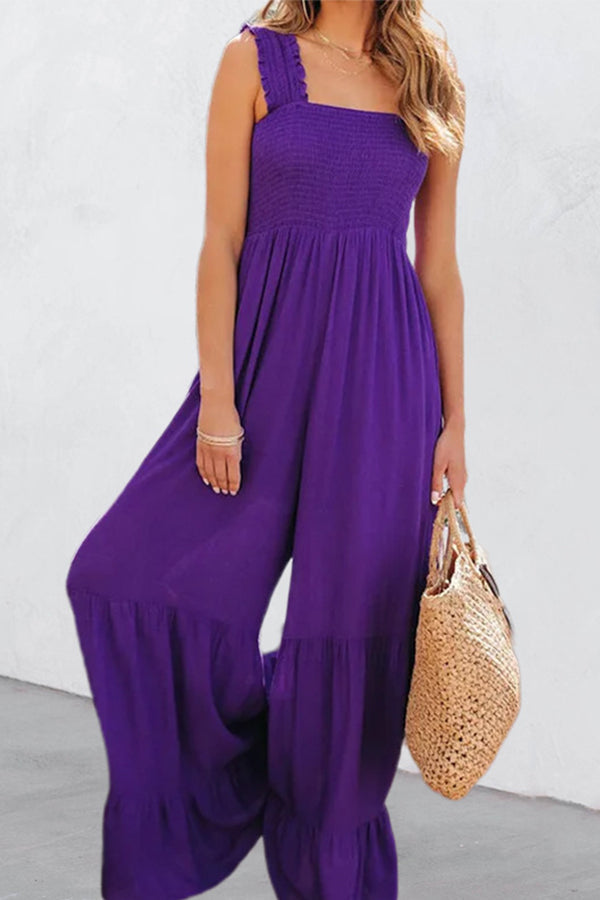 Elegant high waist wide leg jumpsuit