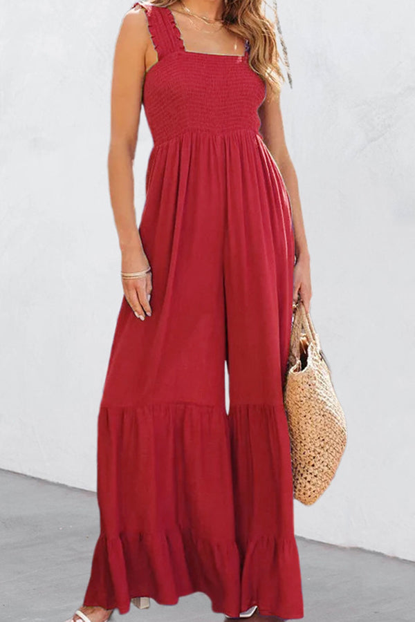 Elegant high waist wide leg jumpsuit