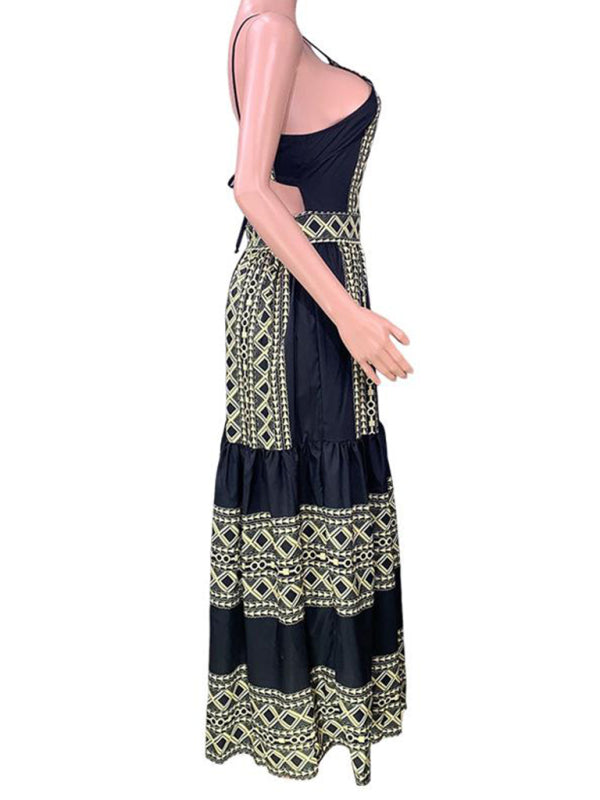 Women’s Printed Tiered Maxi Dress