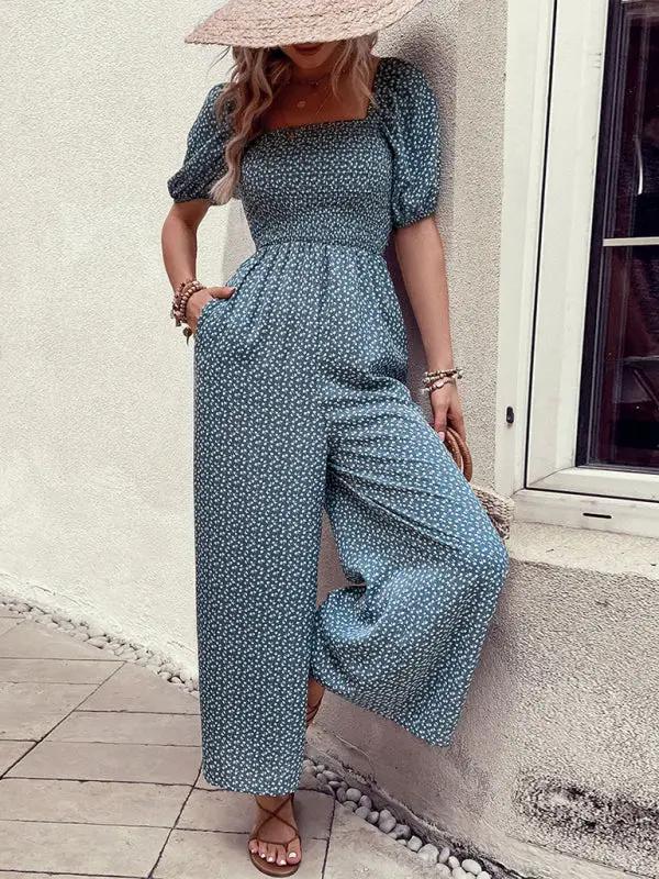 Women's New Fashion Printed Jumpsuit