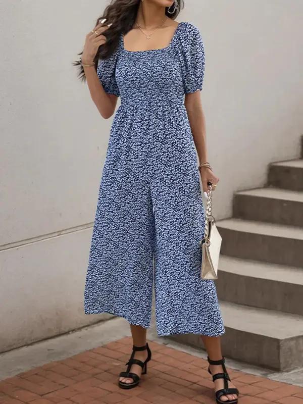 Women's New Fashion Printed Jumpsuit