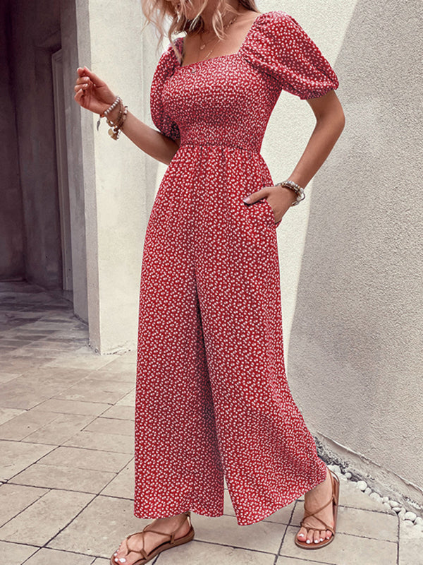 Women's New Fashion Printed Jumpsuit