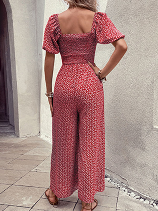 Women's New Fashion Printed Jumpsuit