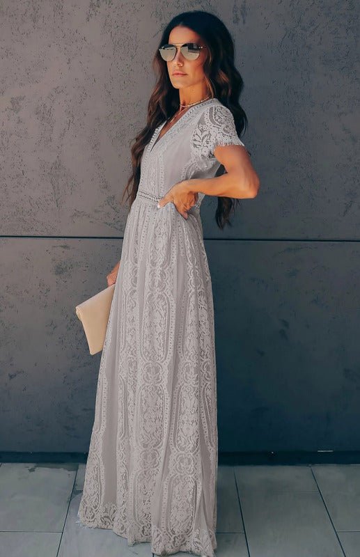 Women's  Fill Your Heart Lace Maxi Dress