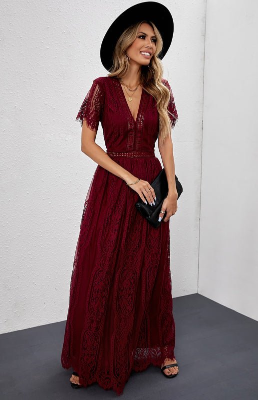 Women's  Fill Your Heart Lace Maxi Dress