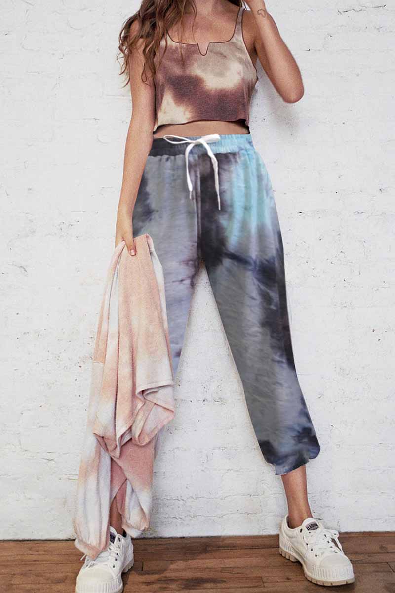 Noveify Cotton Tie-dye Casual Trousers