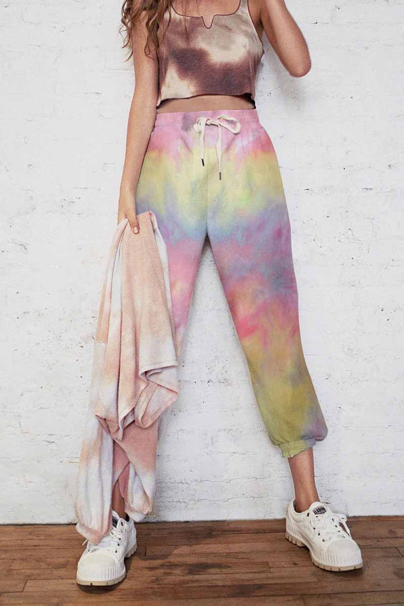 Noveify Cotton Tie-dye Casual Trousers